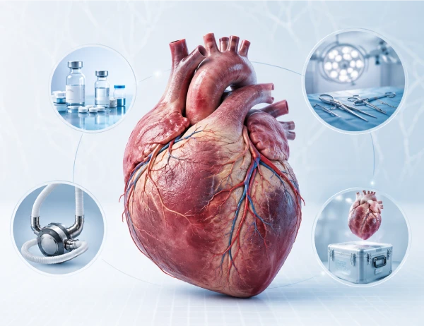 Advanced Heart Failure Treatment Options Medical illustration explaining advanced heart failure and advanced cardiac treatment options